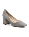 Marc Fisher Pierre Pump In Grey Suede In Grey