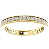 POMPEII3 1/2 CT DIAMOND ETERNITY RING WOMENS WEDDING BAND 14K YELLOW GOLD EX3 LAB GROWN