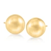 Ross-simons 10mm 14kt Yellow Gold Ball Stud Earrings In Gold