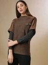 CAMPUS SUTRA WOMEN SELF DESIGN STYLISH CASUAL SWEATERS