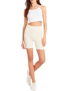 Bb Dakota By Steve Madden Womens Ribbed Fitted Shorts In White