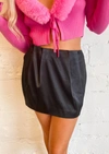2.7 AUGUST APPAREL YOU DO YOU MINI SKIRT IN BLACK