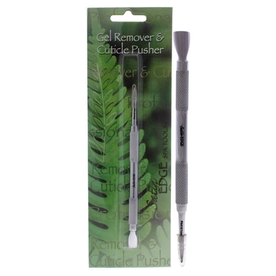 Satin Edge Gel Remover And Cuticle Pusher By  For Unisex - 1 Pc Cuticle Pusher In Green