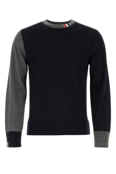 Thom Browne Rwb Sweater In Grey