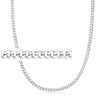 Ross-simons Men's 5mm Sterling Silver Curb-link Chain Necklace