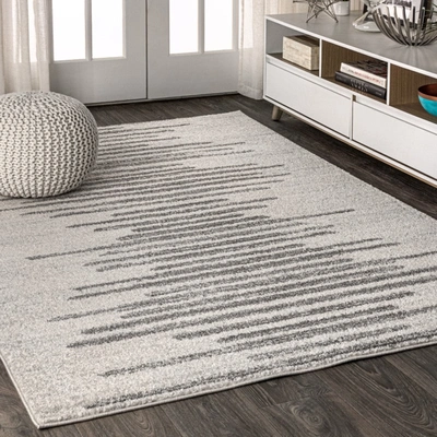 Jonathan Y Aya Berber Stripe Geometric Area Rug In Beige