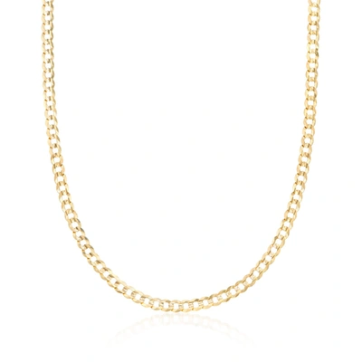 Ross-simons Men's 3.6mm 14kt Yellow Gold Curb Link Necklace