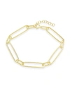 Sterling Forever 14k Gold Plated Sterling Silver Large Link Bracelet In Gold