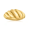 Ross-simons Italian 14kt Yellow Gold Shrimp Ring In Gold
