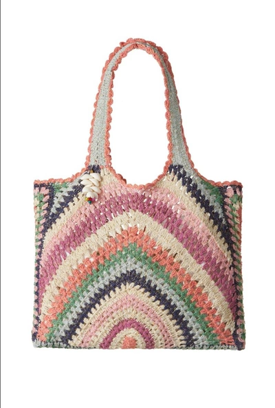 Muche & Muchette Kaia Lurex Crochet Shells Charm Bag In Multi
