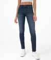 Aéropostale Women's Premium Seriously Stretchy Mid-rise Skinny Jean*** In Blue