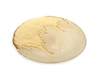 Classic Touch Decor 13"d Set Of 4 Chargers Gold Dipped Design