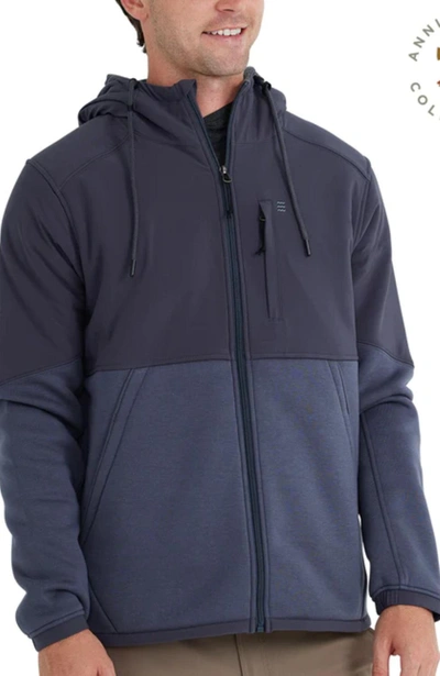 Free Fly Bamboo Sherpa Lined Elements Jacket In Iron Grey In Blue