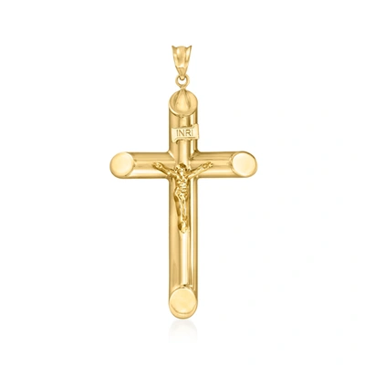 Canaria Fine Jewelry Canaria Men's 10kt Yellow Gold Crucifix Pendant
