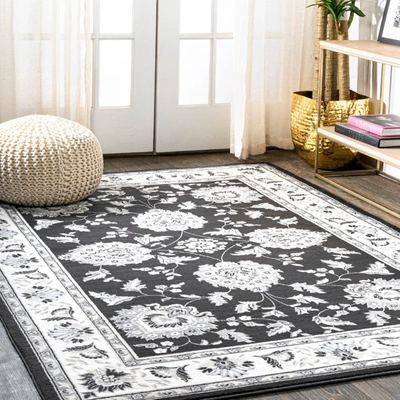 Jonathan Y Cherie French Cottage Area Rug In Black