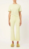 Dl1961 - Women's Bridget Boot High Rise Instasculpt Crop In Light Limeaid In Yellow