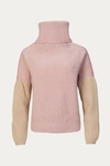 Amber Hards Joan Jumper In Pink Color Block In Pink