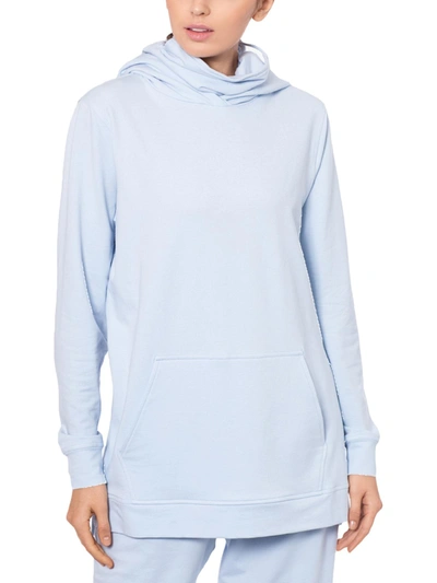 B & A By Betsy And Adam Womens Side Zipper Pullover Hoodie In Blue