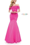 COLORS DRESS HOT PINK GOWN