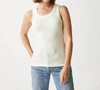 Michael Stars Paloma Cotton Tank Top In Green