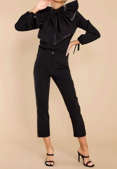 Neubryne Patricia Tuxedo Pant In Black