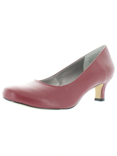 Array Flatter Womens Low Heels In Red