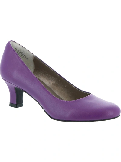 Array Flatter Womens Low Heels In Purple