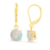 Max + Stone Maxcolor 10k 1.00 Ct. Tw. Created Opal Dangle Earrings In Multi