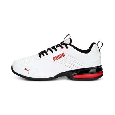 Puma Tazon Advance Bold Men's Sneakers In White- Black-for All Time Red