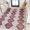 JONATHAN Y TIMANTII MODERN TRELLIS KILIM BURGUNDY/IVORY AREA RUG