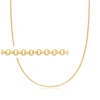 Rs Pure Ross-simons 2.5mm 14kt Yellow Gold Rolo Chain Necklace In White