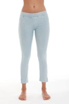French Kyss High Rise Capri In Lightblue In Blue