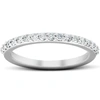 Pompeii3 1/4ct Diamond Ring Matching Guard Engagement Band 14k White Gold In Multi