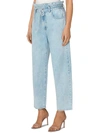 7 For All Mankind Womens Tie Waist High Rise Ankle Jeans In Multi