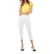 UP 22" PETAL CAPRI PANT IN WHITE