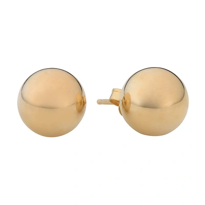 Fremada 14k Yellow Gold Ball Stud Earrings (8 Mm)