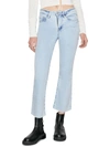 Frame Blue Le High Cropped Denim Jeans In Blue