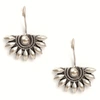 Sohi Crescent Shaped Silver-plated Drop Earrings In Silver