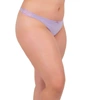 Undersummers By Carrierae Lux Cotton Thong In Purple