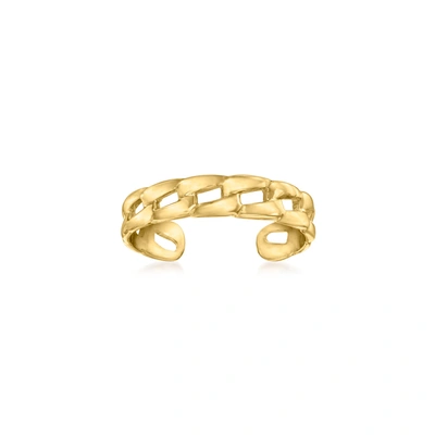 Canaria Fine Jewelry Canaria 10kt Yellow Gold Curb-link Toe Ring