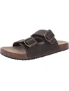 ARIZONA JEANS CO. OCEANSIDE WOMENS FAUX LEATHER CORK FOOTBED SANDALS