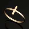 FREMADA 10K YELLOW GOLD HIGH POLISH CROSS RING