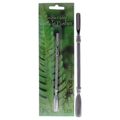 Satin Edge Double-ended Cuticle Pusher By  For Unisex - 1 Pc Cuticle Pusher In Green