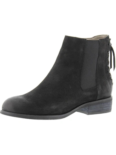 Array Logan Womens Suede Chelsea Ankle Boots In Black