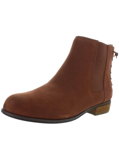 Array Logan Womens Suede Chelsea Ankle Boots In Brown