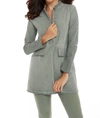 FRENCH KYSS AMAYA LONG GROMMET JACKET IN OLIVE