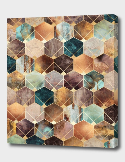 Curioos Natural Hexagons And Diamonds In Brown