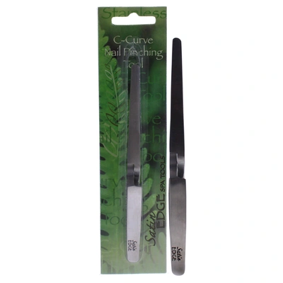 Satin Edge C-curve Nail Pinching Tool By  For Unisex - 1 Pc Cuticle Pusher In Green