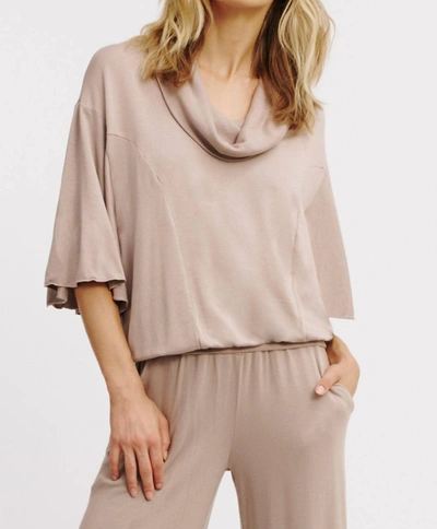 Lamade Klaire Top In Moon Rock In Beige