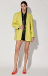 Walter Baker Kira Leather Blazer In Yellow